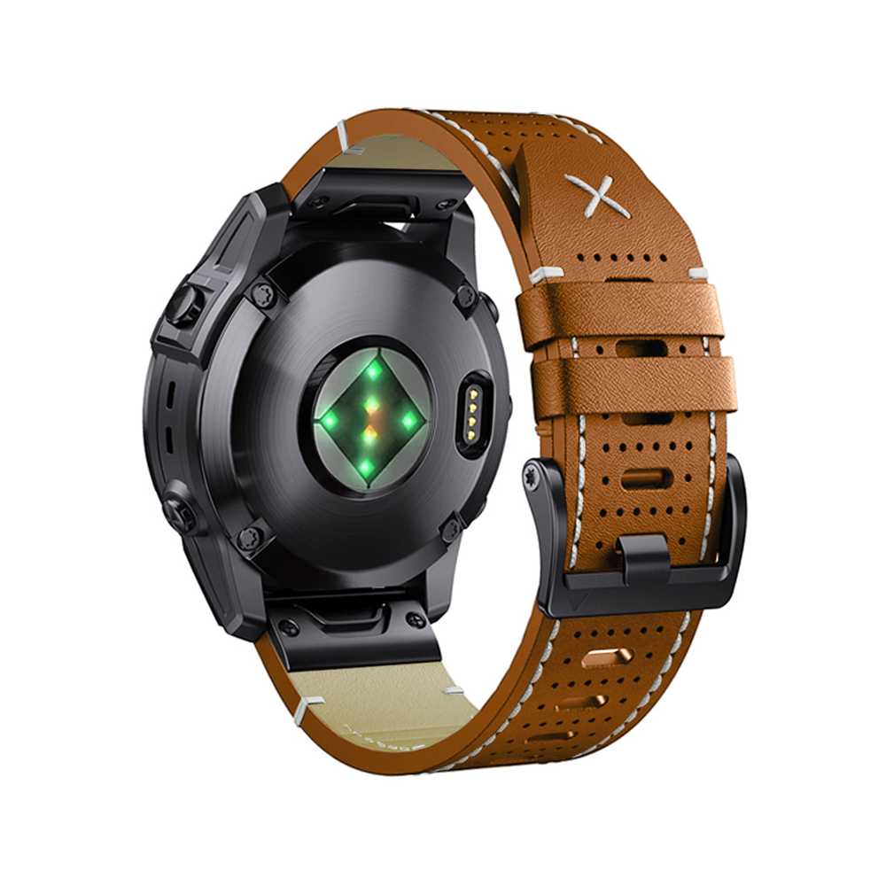 Bracelet Quick-Fit | 26mm (Cuir performance) - Noir
