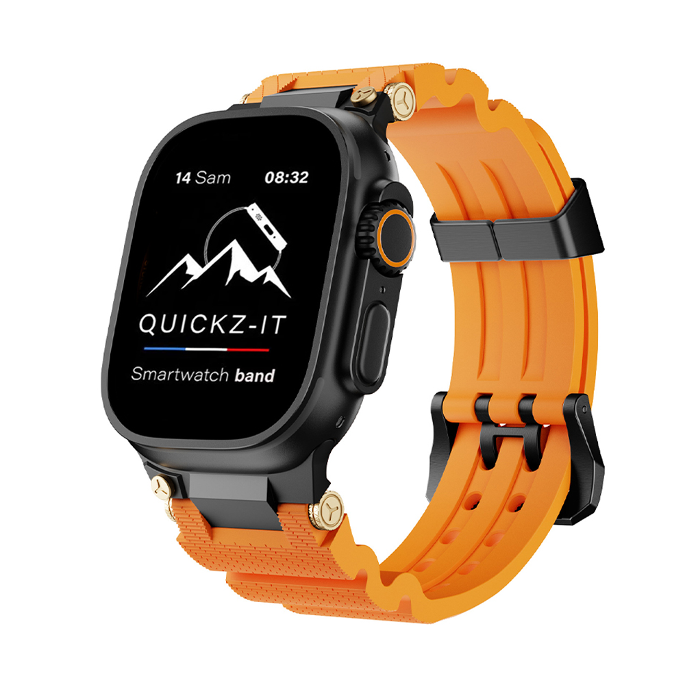 Graal | Bracelet Silicone & Plaqué Or