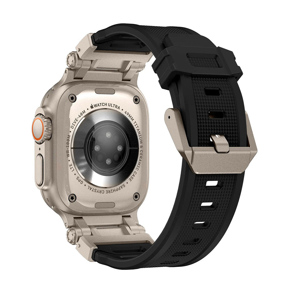 Aegis | Bracelet Silicone & Titane - quickz - it