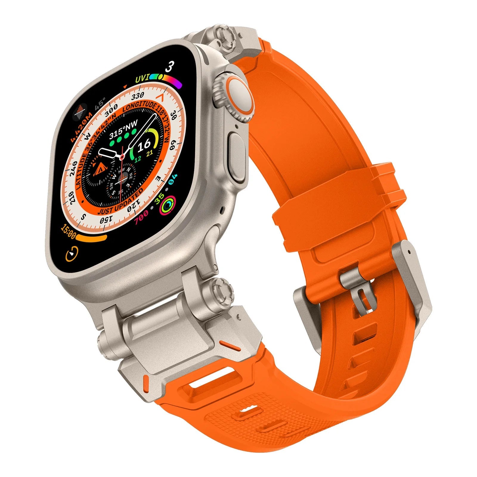Aegis | Bracelet Silicone & Titane - quickz - it