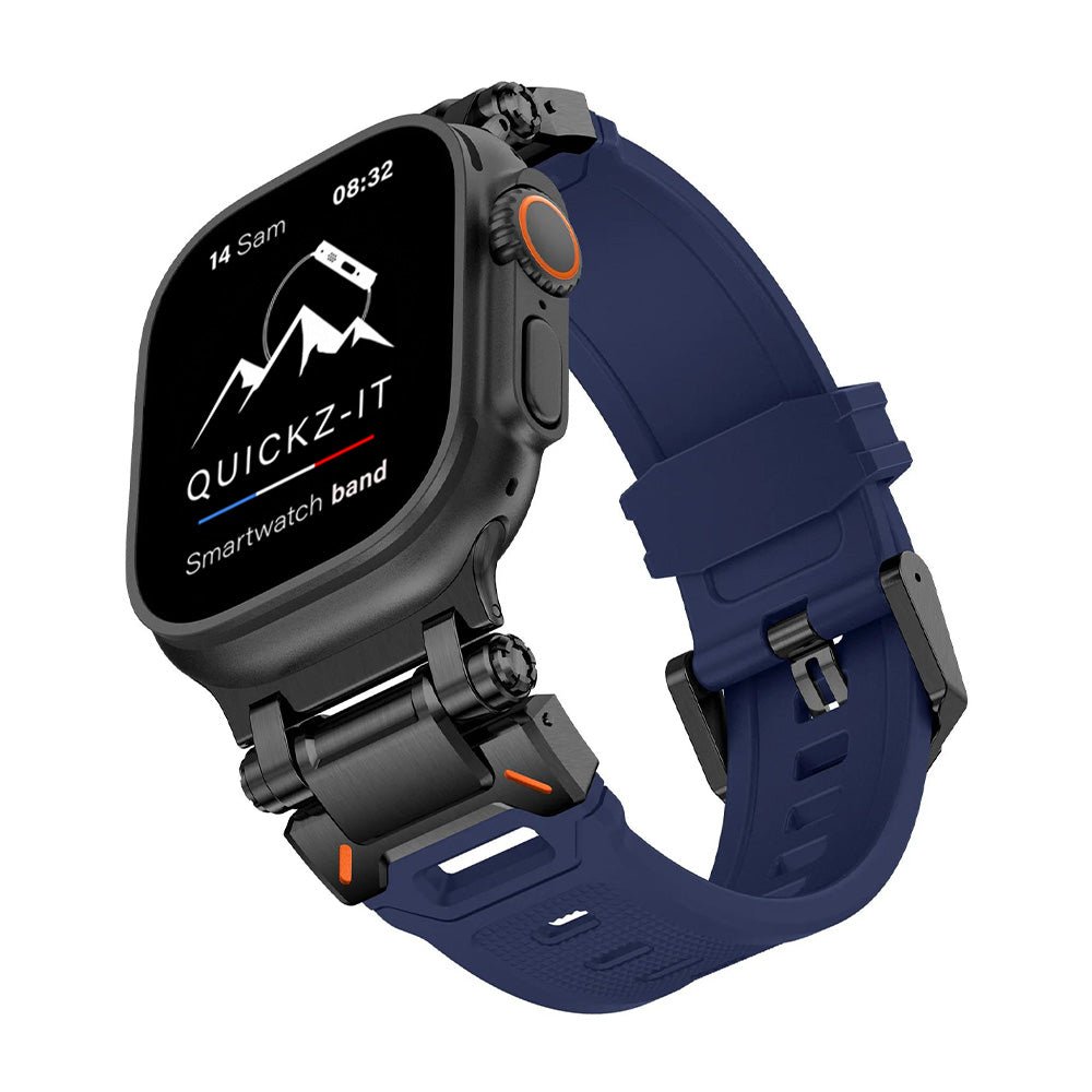 Aegis | Bracelet Silicone & Titane - quickz - it