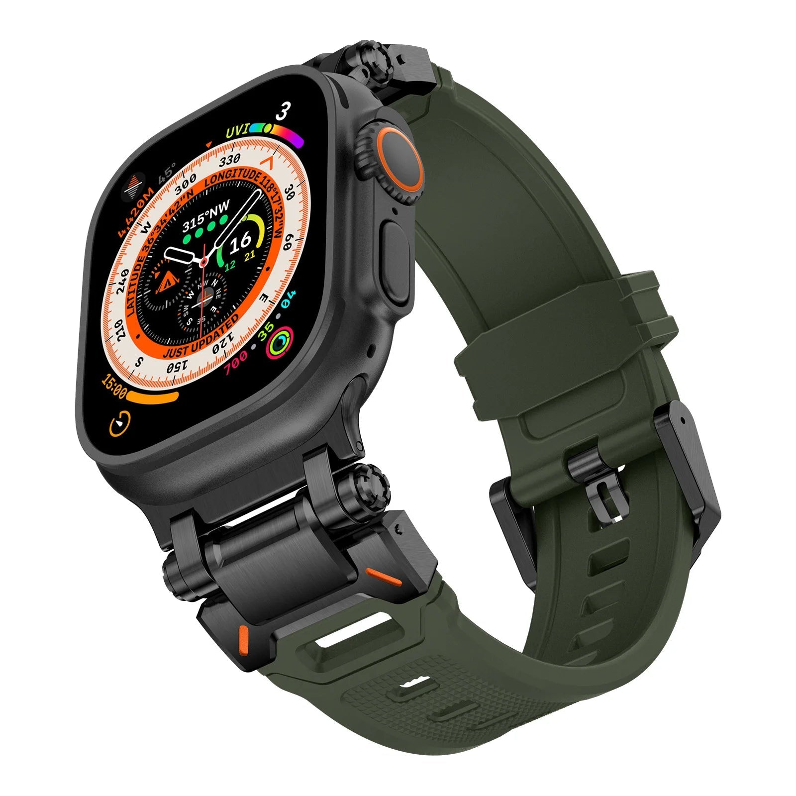 Aegis | Bracelet Silicone & Titane - quickz - it