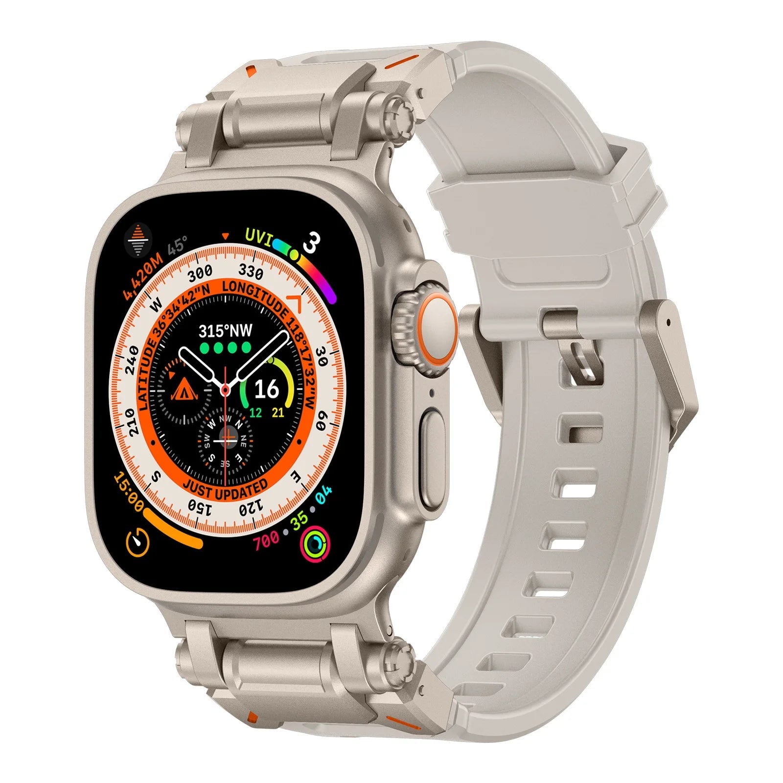 Aegis | Bracelet Silicone & Titane - quickz - it