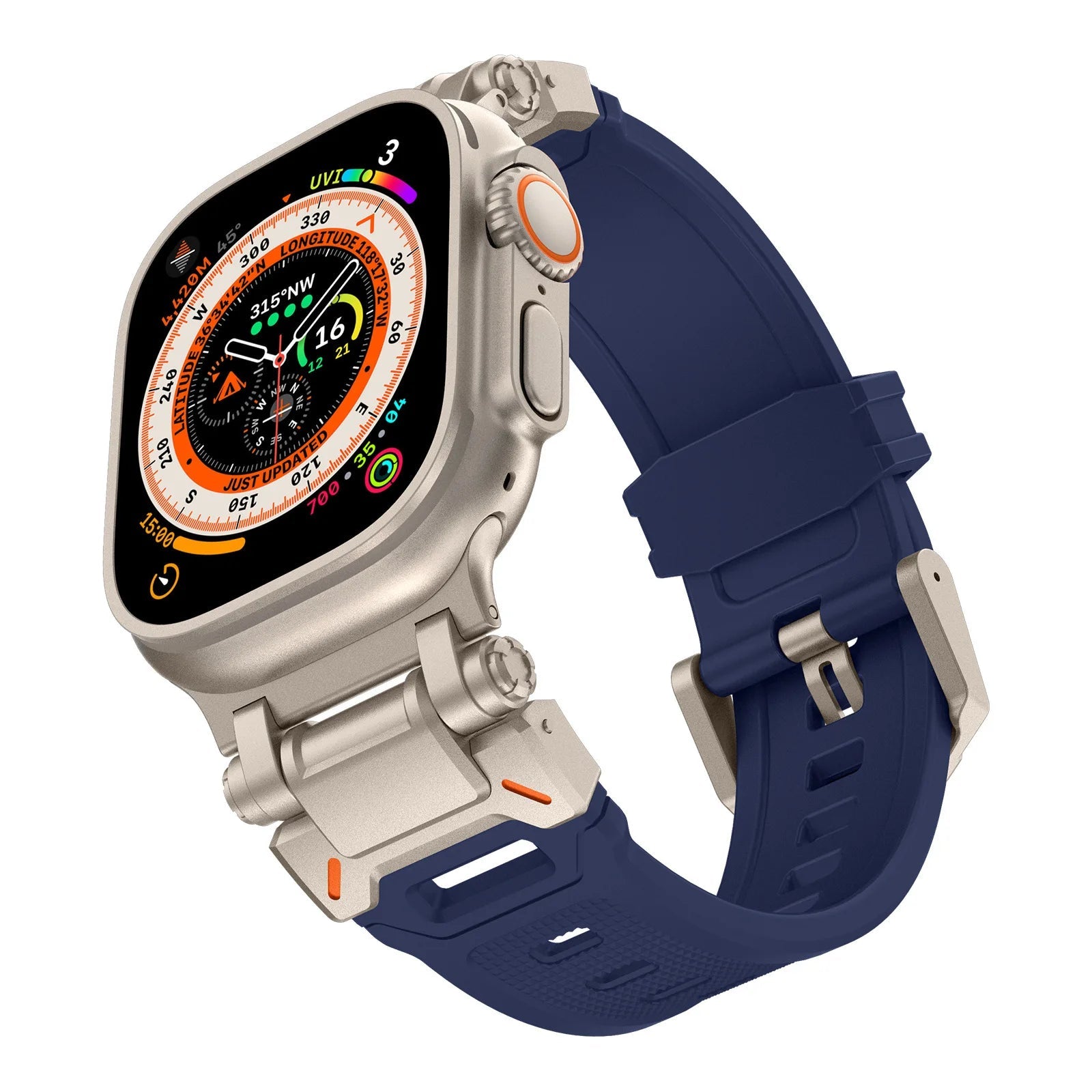 Aegis | Bracelet Silicone & Titane - quickz - it