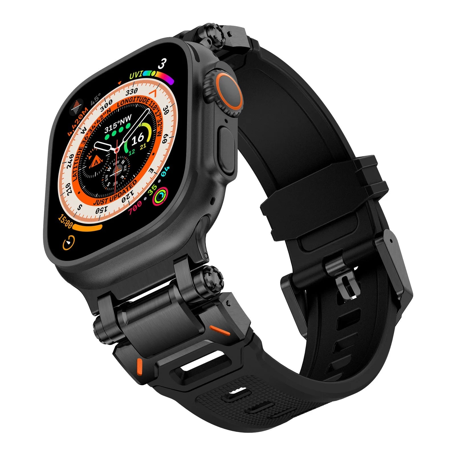 Aegis | Bracelet Silicone & Titane - quickz - it