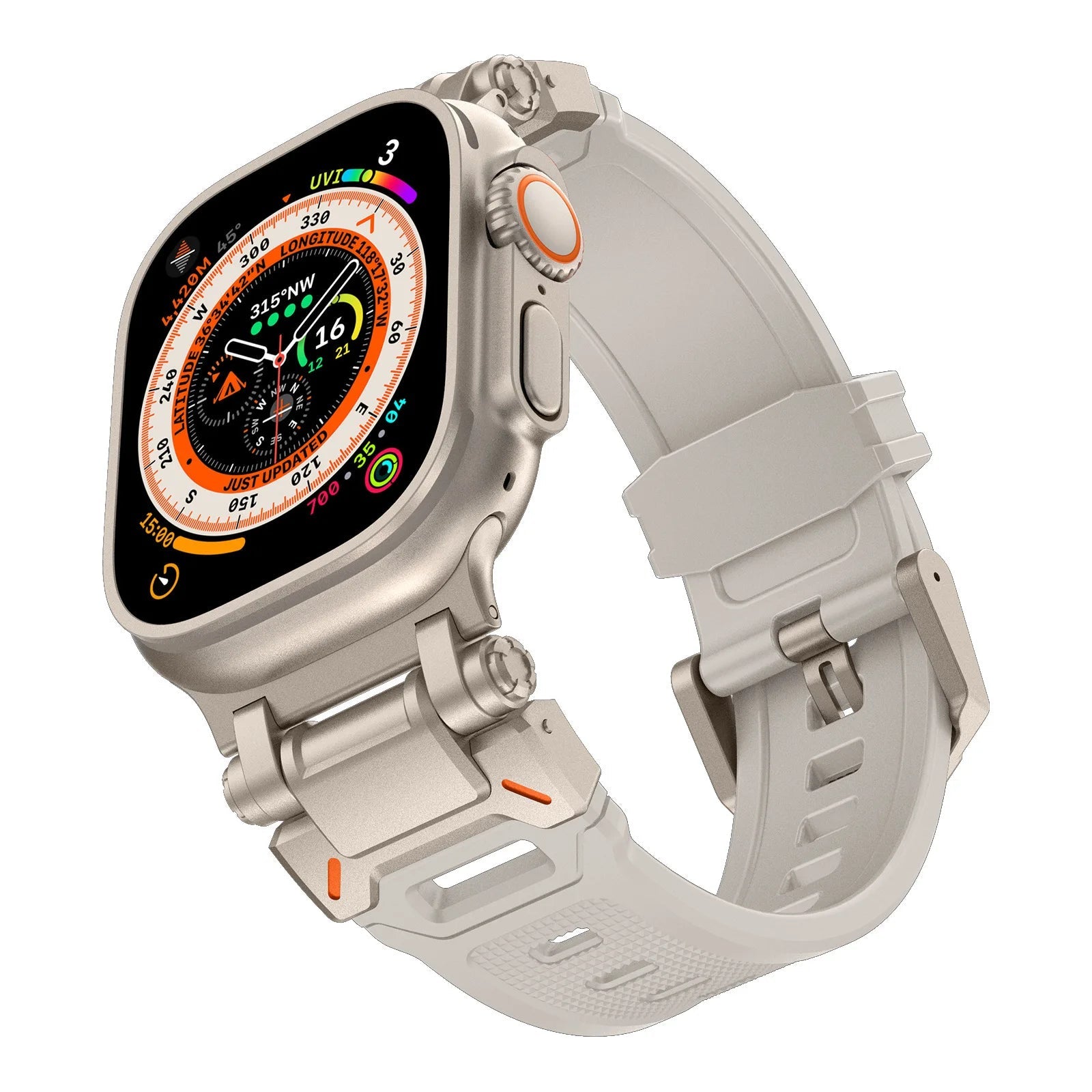 Aegis | Bracelet Silicone & Titane - quickz - it