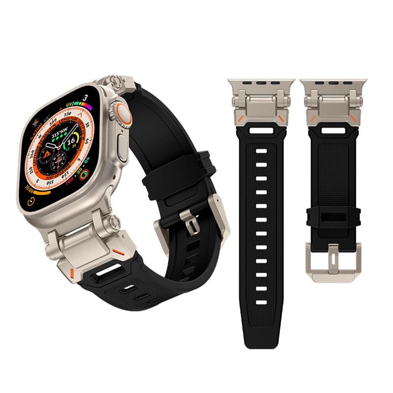 Aegis | Bracelet Silicone & Titane - quickz - it