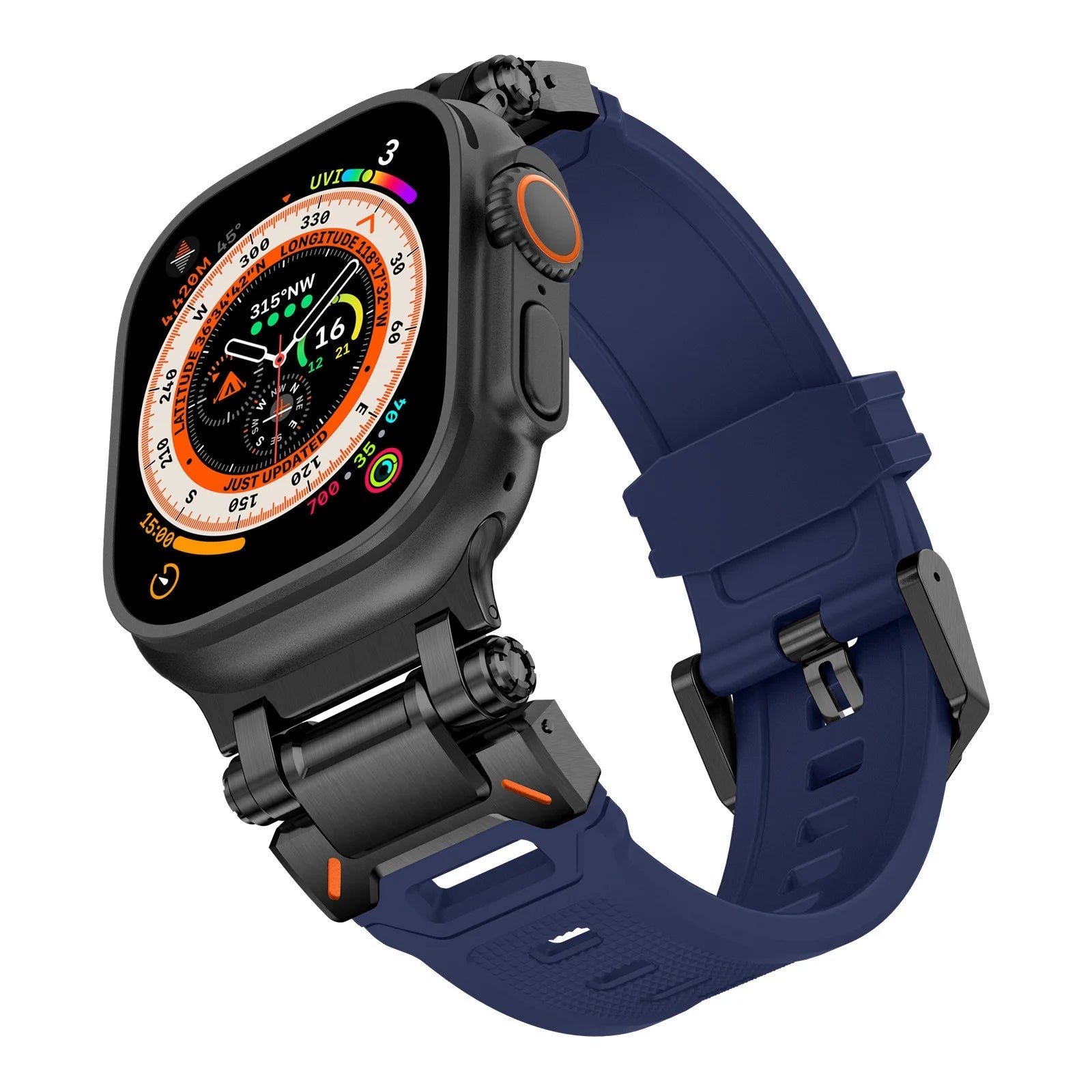 Aegis | Bracelet Silicone & Titane - quickz - it