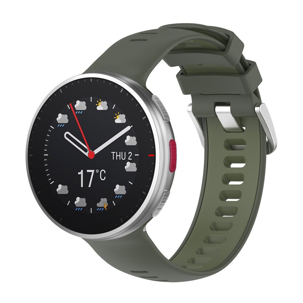 Bracelet Polar | Vantage V2 (Silicone / Cadran Argent) - quickz - it