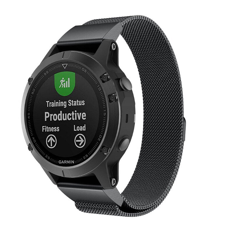 Bracelet Quick - Fit | 26mm (Acier inoxydable magnétique) - Noir - quickz - it