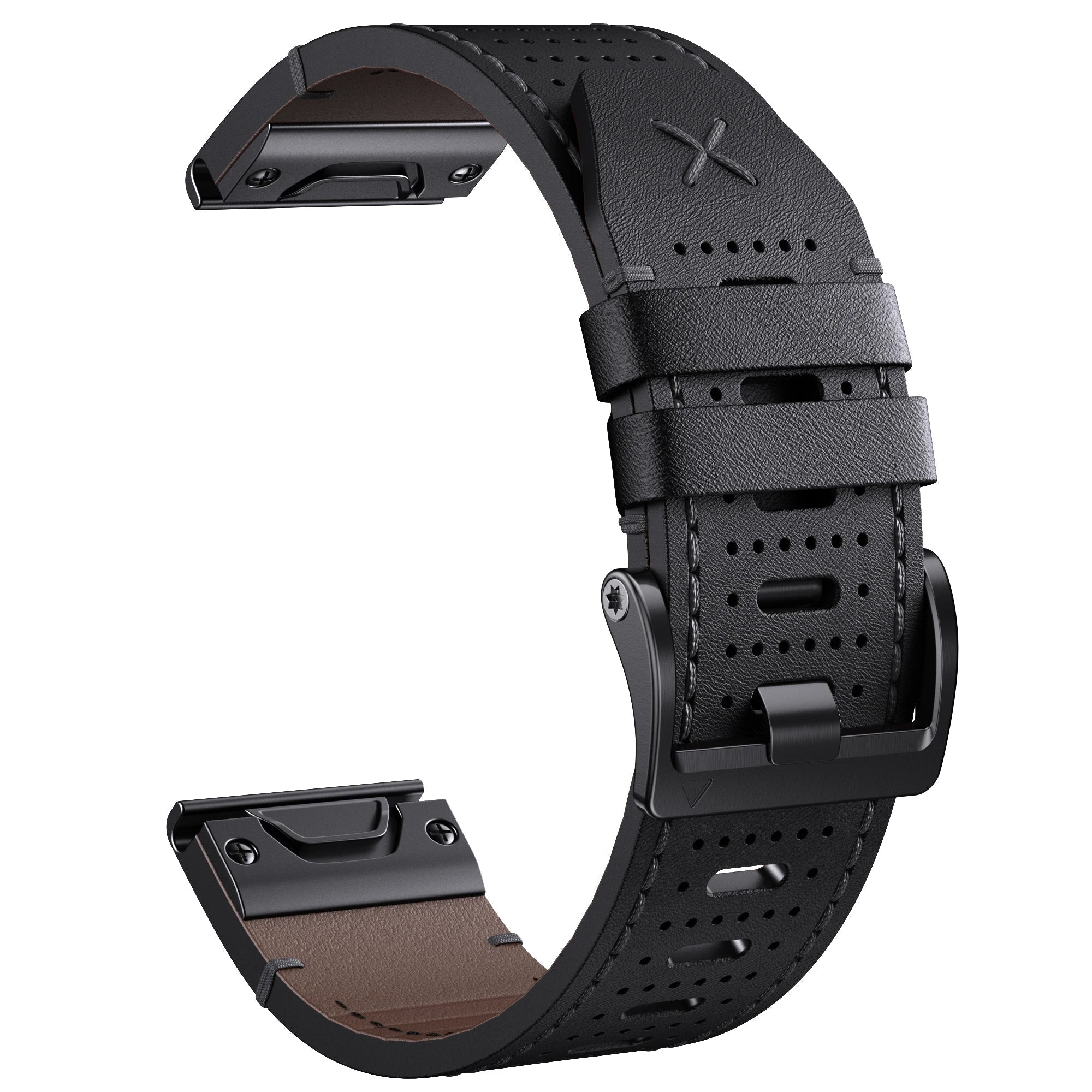 Bracelet Quick - Fit | 26mm (Cuir performance) - Noir - quickz - it