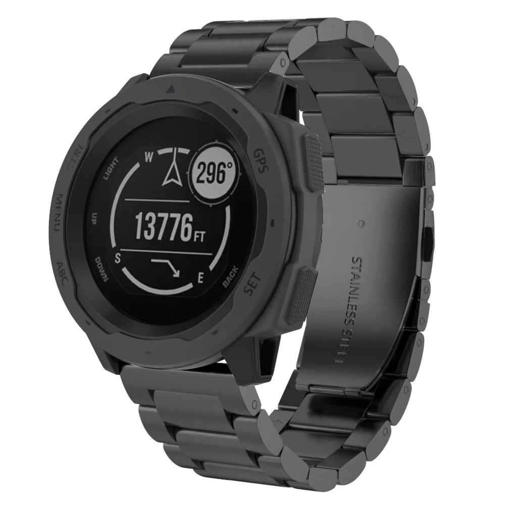 Bracelet Quick - Release | 22mm (Acier inoxydable à maillon) - 2 couleurs - quickz - it