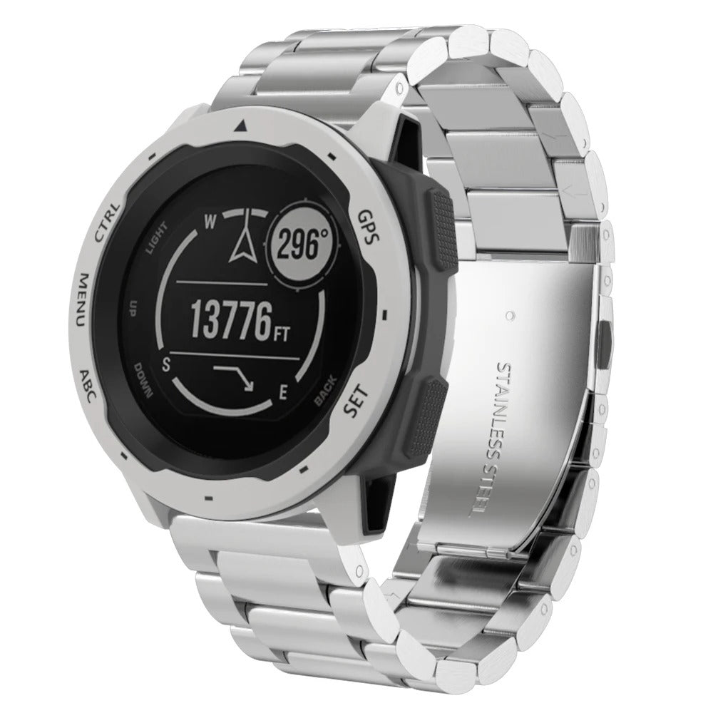 Bracelet Quick - Release | 22mm (Acier inoxydable à maillon) - 2 couleurs - quickz - it