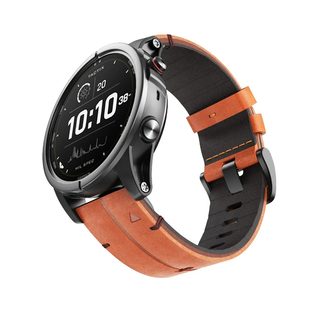 Bracelet Quick-Fit | 26mm (Cuir véritable et titane) - 2 couleurs