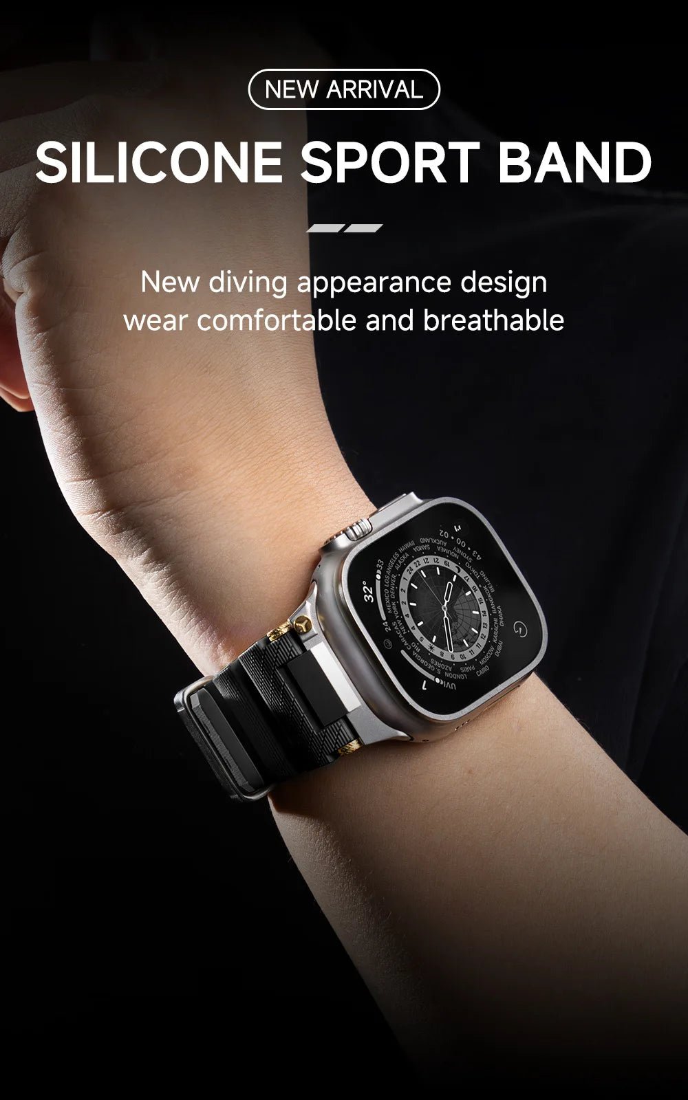Graal | Bracelet Silicone & Plaqué Or - quickz - it