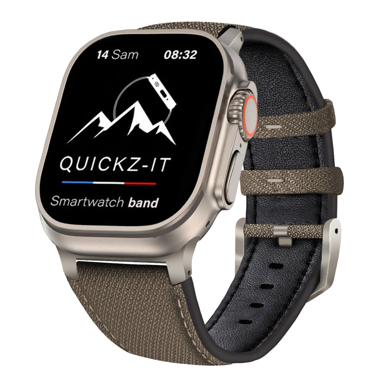 Crossgrain | Bracelet Cuir & Nylon