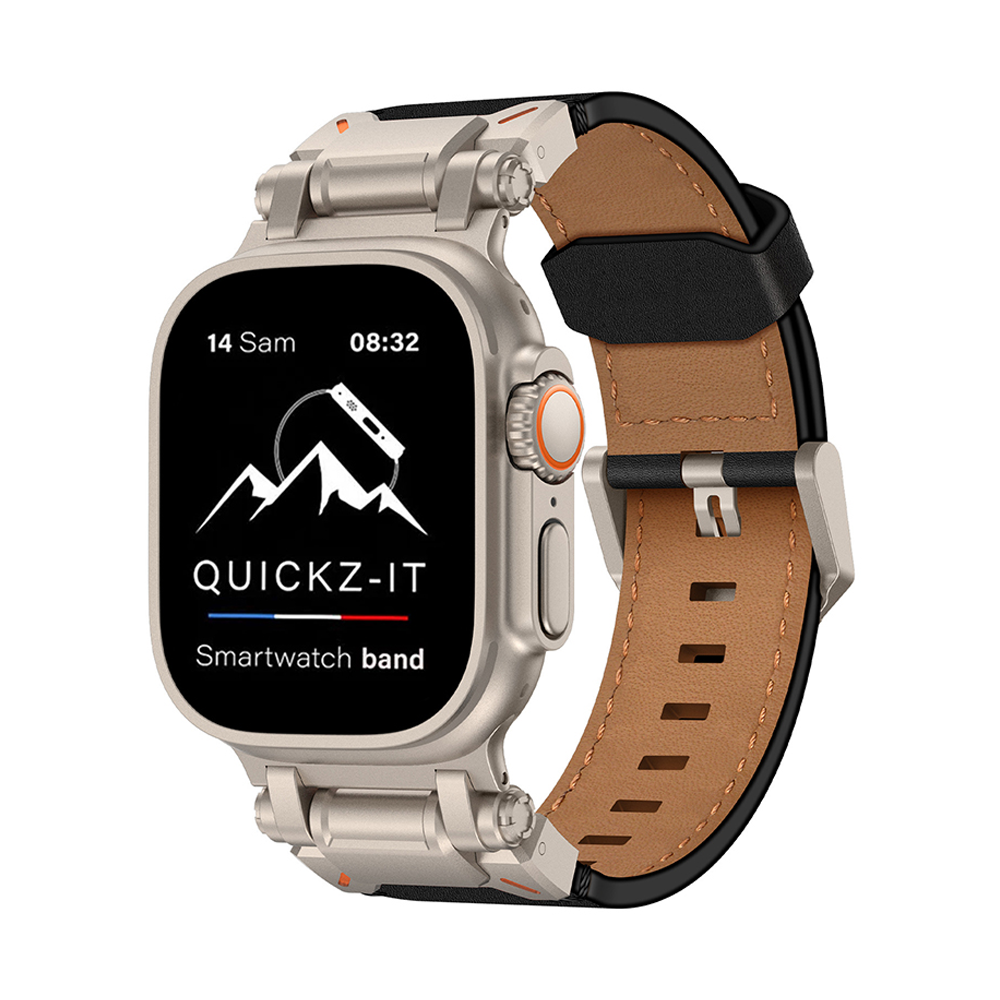 Eternel | Bracelet Cuir & Titane