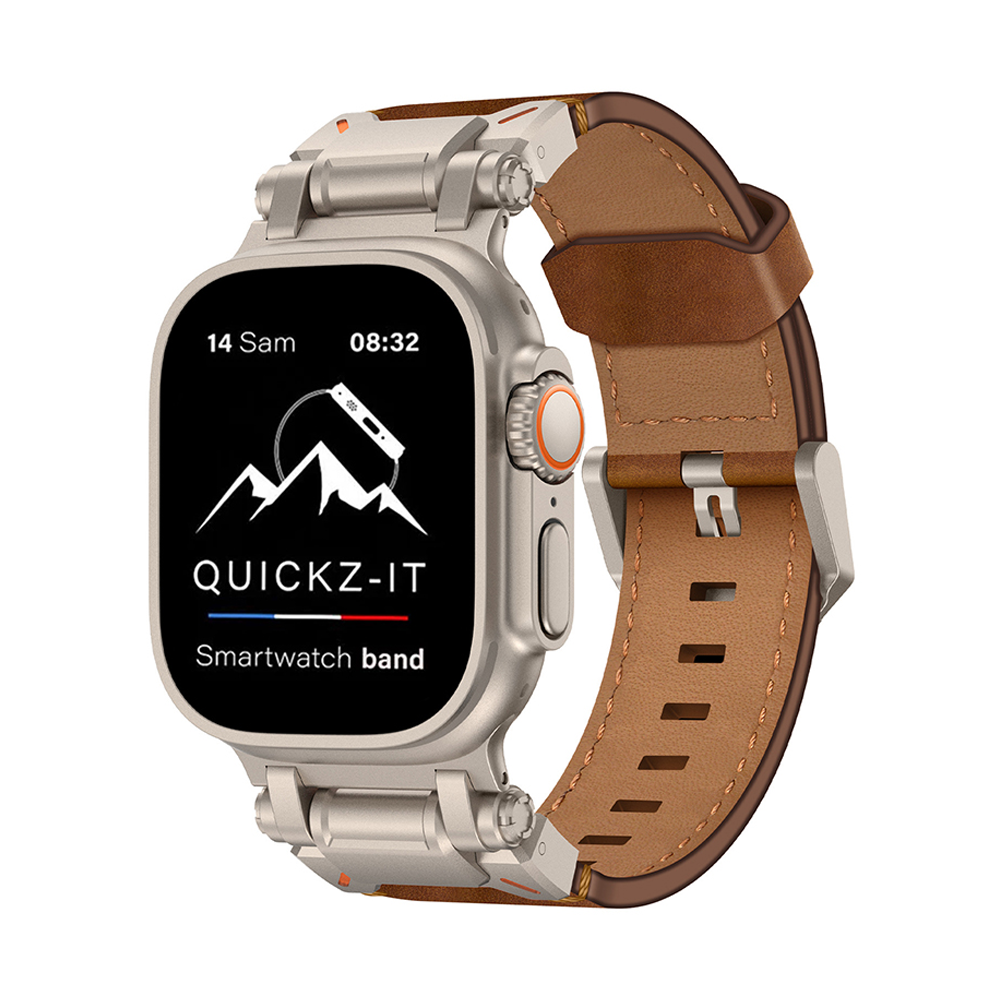 Eternel | Bracelet Cuir & Titane