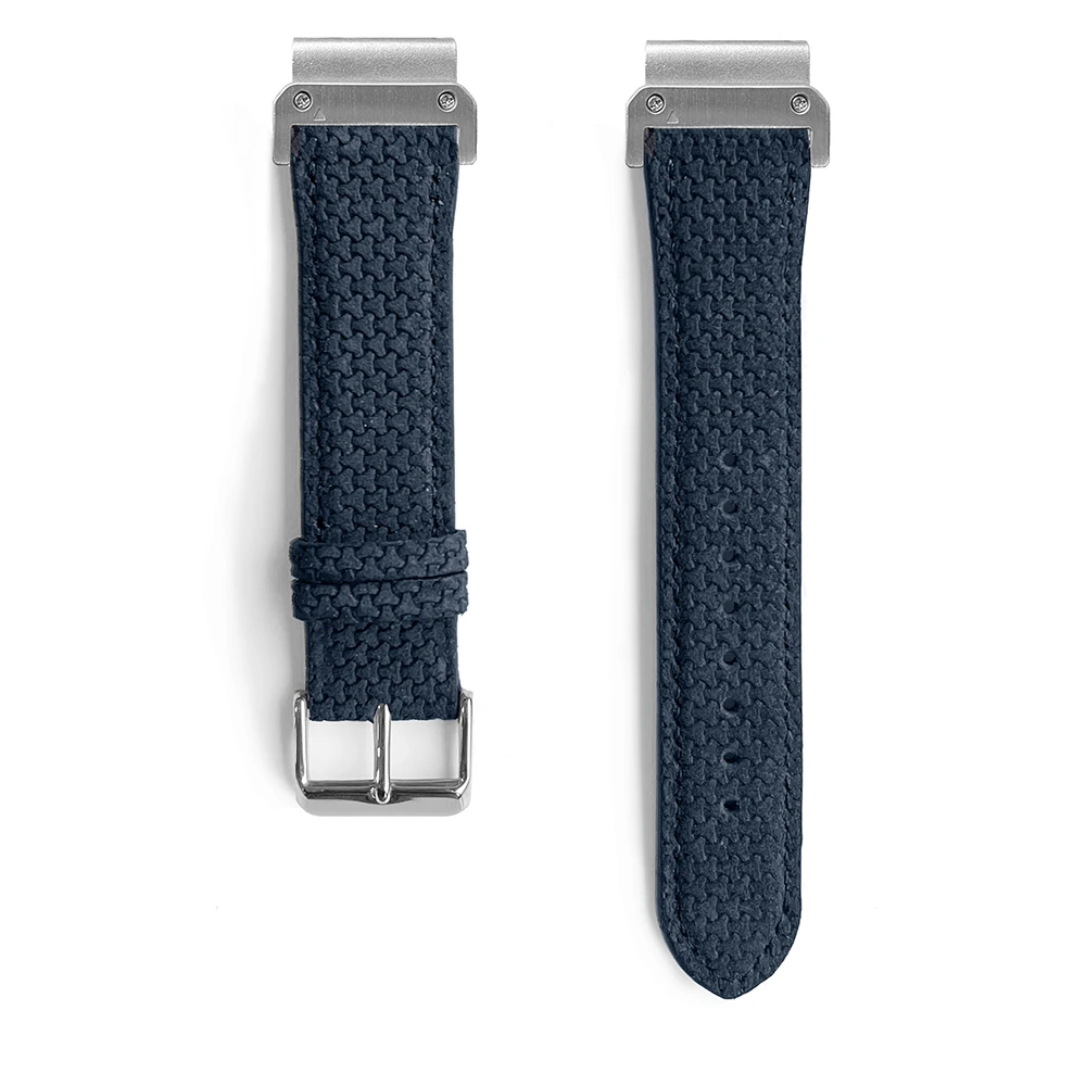 Le Graphite - Bracelet Quick-Fit | 20mm (Cuir véritable texturé)
