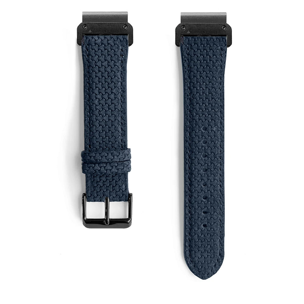 Le Graphite - Bracelet Quick-Fit | 20mm (Cuir véritable texturé)