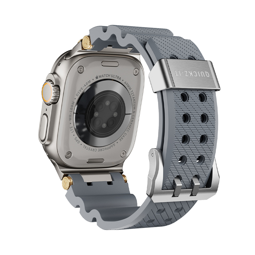 Graal | Bracelet Silicone & Plaqué Or