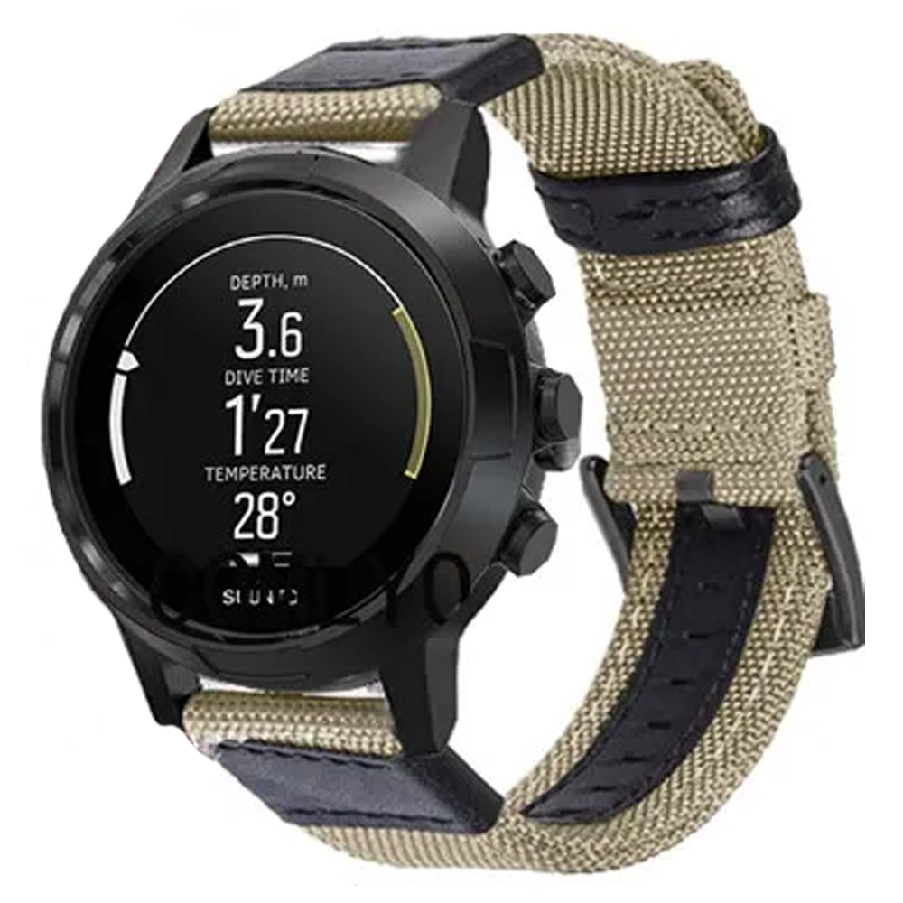 Bracelet Suunto | 24mm (Nylon tressé & Cuir) - 5 coloris