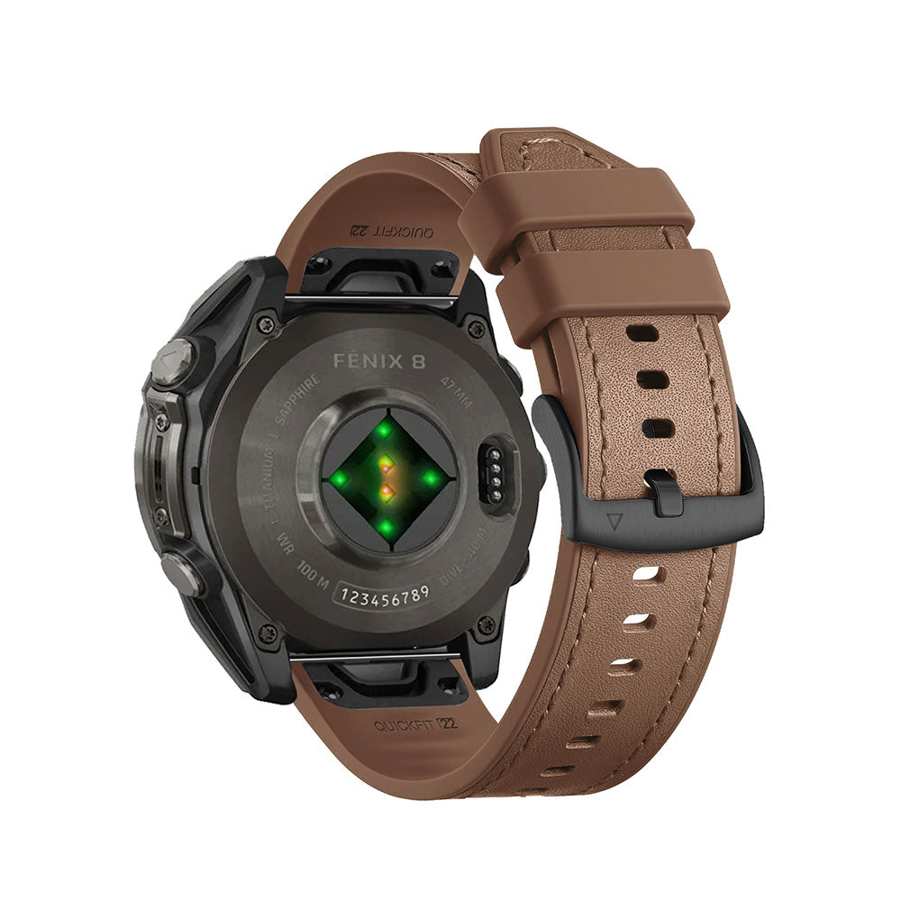 Bracelet Quick-Fit | 22mm (Cuir hybride) - 4 couleurs
