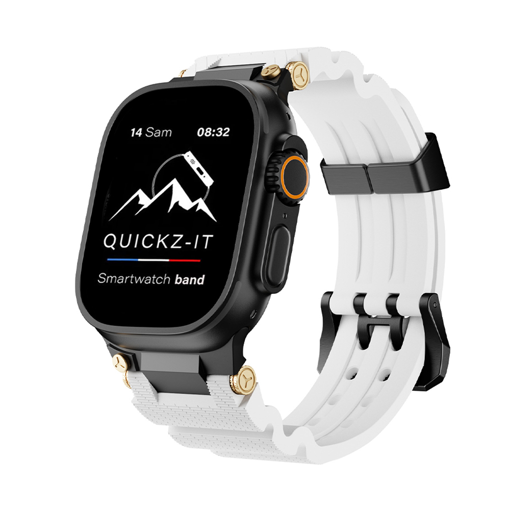 Graal | Bracelet Silicone & Plaqué Or
