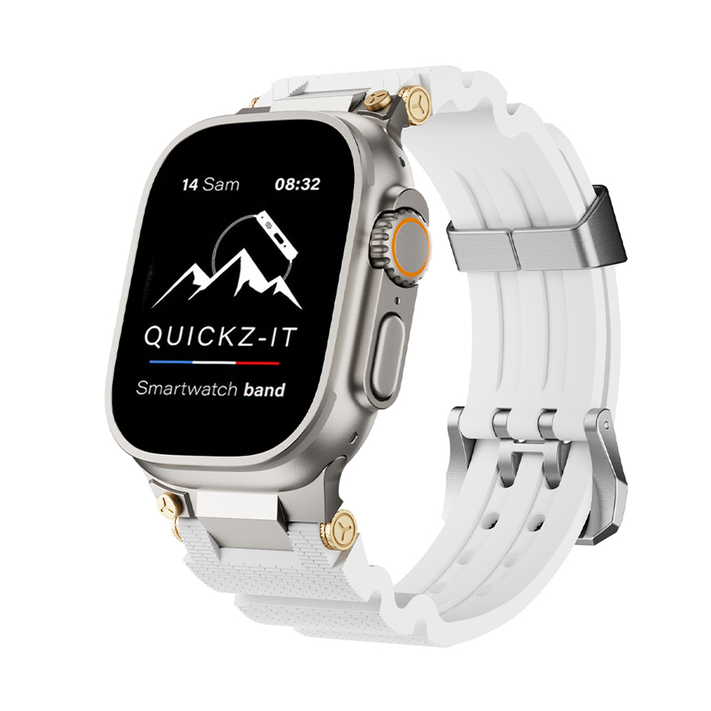 Graal | Bracelet Silicone & Plaqué Or